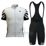 ALE Cycling Jersey Bib Short 2016 Men Short Sleeve White