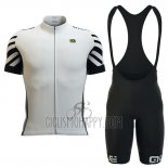 ALE Cycling Jersey Bib Short 2016 Men Short Sleeve White