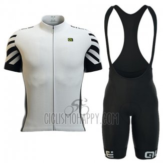 ALE Cycling Jersey Bib Short 2016 Men Short Sleeve White