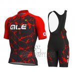 ALE Cycling Jersey Bib Short 2019 Men Short Sleeve Red