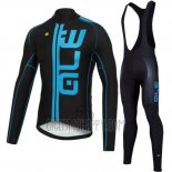 ALE Cycling Jersey Bib Tight 2016 Men Long Sleeve Blue and Black