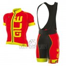 ALE Graphics Prr Arcobaleno Cycling Jersey Bib Short 2017 Men Short Sleeve Red