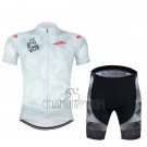Abu Dhabi Tour Cycling Jersey Bib Short 2017 Men Short Sleeve White and Red