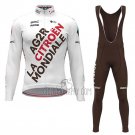 Ag2r Citroen Team Cycling Jersey Bib Tight 2021 Long Sleeve White