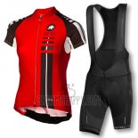 Assos Cycling Jersey Bib Short 2016 Women Short Sleeve Black and Red