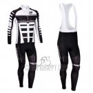 Assos Cycling Jersey Bib Tight 2013 Men Long Sleeve White and Black