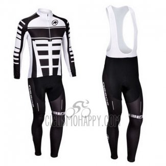 Assos Cycling Jersey Bib Tight 2013 Men Long Sleeve White and Black