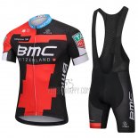 BMC Cycling Jersey Bib Short 2018 Short Sleeve Red Black