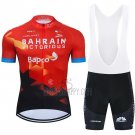 Bahrain Victorious Cycling Jersey Bib Short 2021 Short Sleeve Red