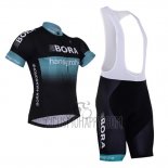 Bora Cycling Jersey Bib Short 2017 Short Sleeve Black