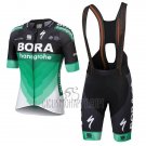 Bora Cycling Jersey Bib Short 2018 Short Sleeve Green
