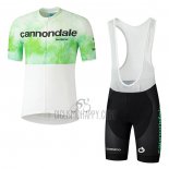 Cannondale Cycling Jersey Bib Short 2021 Men Short Sleeve White Green