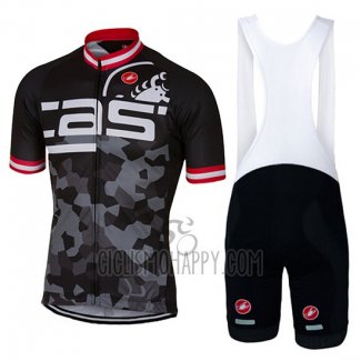 Castelli Cycling Jersey Bib Short 2017 Men Short Sleeve Bright Black