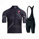 Castelli Cycling Jersey Bib Short 2021 Men Short Sleeve Black White