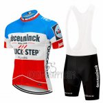 Deceuninck Quick Step Cycling Jersey Bib Short 2019 Short Sleeve Blue White Red