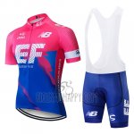 EF Education First Cycling Jersey Bib Short 2019 Short Sleeve Blue Pink