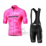 Giro D'italy Cycling Jersey Bib Short 2019 Men Short Sleeve Pink