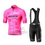 Giro D'italy Cycling Jersey Bib Short 2019 Men Short Sleeve Pink