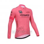Giro D'italy Cycling Jersey Bib Tight 2014 Men Long Sleeve Pink