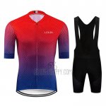 Le Col Cycling Jersey Bib Short 2020 Men Short Sleeve Red Blue