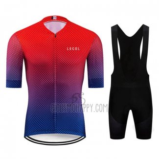 Le Col Cycling Jersey Bib Short 2020 Men Short Sleeve Red Blue