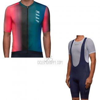 Maap Cortina Cycling Jersey Bib Short 2019 Men Short Sleeve Red Green Blue