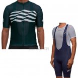 Maap Flag Cycling Jersey Bib Short 2019 Men Short Sleeve Green White Black