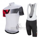 Nalini Cycling Jersey Bib Short 2016 Men Short Sleeve White and Red
