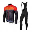 Nalini Cycling Jersey Bib Tight 2020 Men Long Sleeve Orange Black