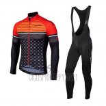 Nalini Cycling Jersey Bib Tight 2020 Men Long Sleeve Orange Black