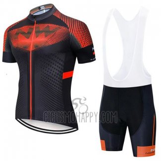 Northwave Cycling Jersey Bib Short 2020 Men Short Sleeve Black Orange