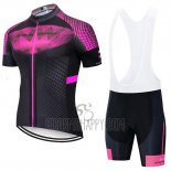 Northwave Cycling Jersey Bib Short 2020 Men Short Sleeve Fuchsia Black