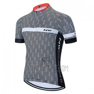 Northwave Cycling Jersey Bib Short 2020 Men Short Sleeve White Gray