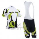 Pearl Izumi Cycling Jersey Bib Short 2013 Men Short Sleeve White and Green