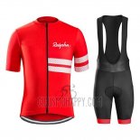 Rapha Cycling Jersey Bib Short 2019 Men Short Sleeve Red White