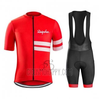 Rapha Cycling Jersey Bib Short 2019 Men Short Sleeve Red White