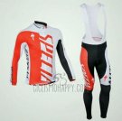 Specialized Cycling Jersey Bib Tight 2015 Men Long Sleeve Red and White