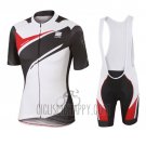Sportful Cycling Jersey Bib Short 2016 Men Short Sleeve White and Black