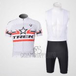 Trek Cycling Jersey Bib Short 2011 Short Sleeve White