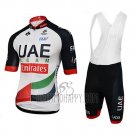 UCI World Champion Leader UAE Cycling Jersey Bib Short 2018 Short Sleeve White