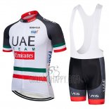 UCI World Champion UAE Cycling Jersey Bib Short 2019 Short Sleeve White Black Red