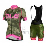 ALE Cycling Jersey Bib Short 2017 Women Short Sleeve Camouflage