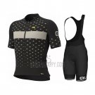 ALE Cycling Jersey Bib Short 2021 Men Short Sleeve Black