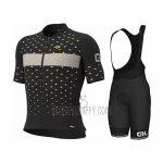 ALE Cycling Jersey Bib Short 2021 Men Short Sleeve Black