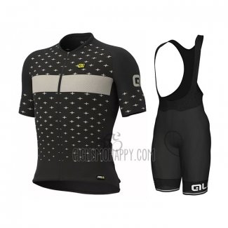 ALE Cycling Jersey Bib Short 2021 Men Short Sleeve Black