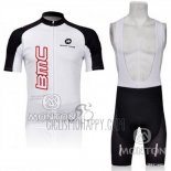 BMC Cycling Jersey Bib Short 2011 Short Sleeve White