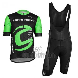Cannondale Factory Rancing Cycling Jersey Bib Short 2018 Men Short Sleeve Green and Black