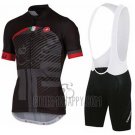 Castelli Cycling Jersey Bib Short 2016 Men Short Sleeve Black and Gray