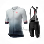 Castelli Cycling Jersey Bib Short 2021 Men Short Sleeve Black Gray White