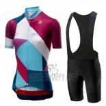 Castelli Ventata Cycling Jersey Bib Short 2019 Women Short Sleeve Red Green